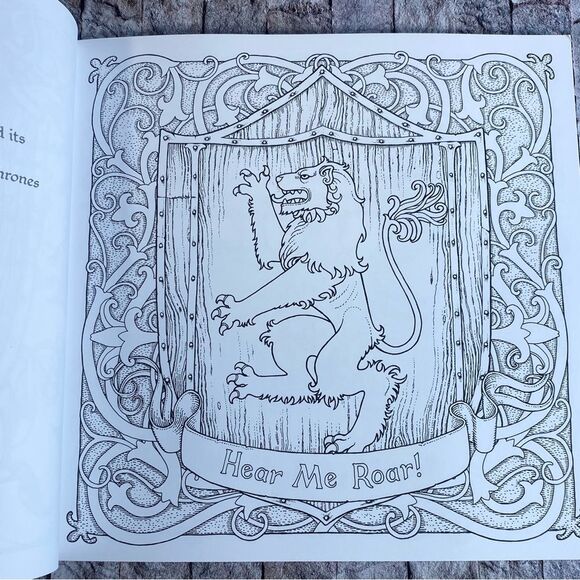 The Official A Game of Thrones Adult Coloring Book A Song of Ice Fire Paperback - Picture 4 of 9